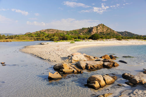 Spiaggia di Berchida, Flußmündung