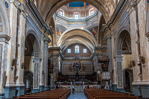 Inside the Cathedral of Oristano