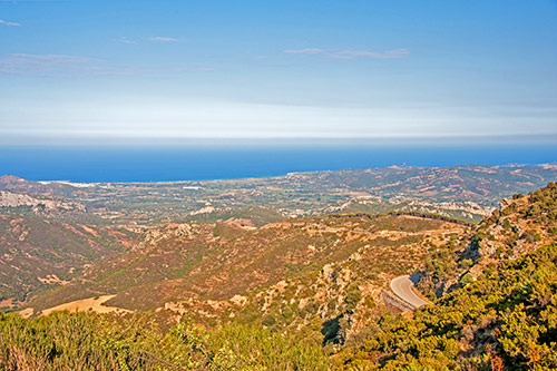 on the road to Sant' Anna