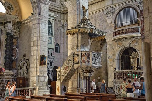 cathedral, marble pulpit